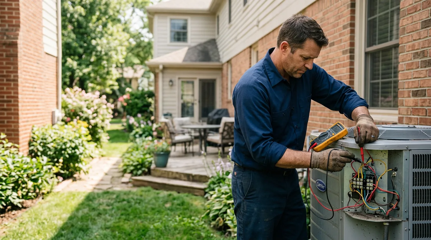 HVAC technician working near Ravenna, KY